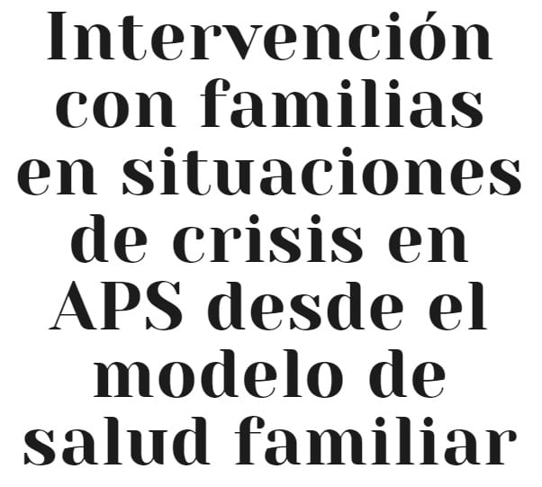 Intervención en crisis